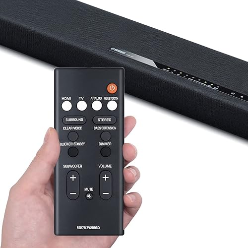 Miniatura 3 de Mando a Distancia de Repuesto FSR78 ZV28960 para Yamaha YAS-207 YAS207 YAS-1080 YAS-108 YAS-107 YAS107 YAS-106 YAS106 ATS-2090 ATS-1080 ATS-1070