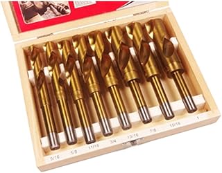 ATE Tools 8 Pc Titanium Silver & Deming Power Drill Bit Set Drilling 9/16