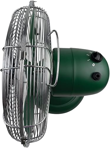 Miniatura 3 de Good Housekeeping 92617 Ventilador retro de mesa de escritorio de 12 pulgadas con amplia oscilación, ajustes de 3 velocidades y asa de transporte,