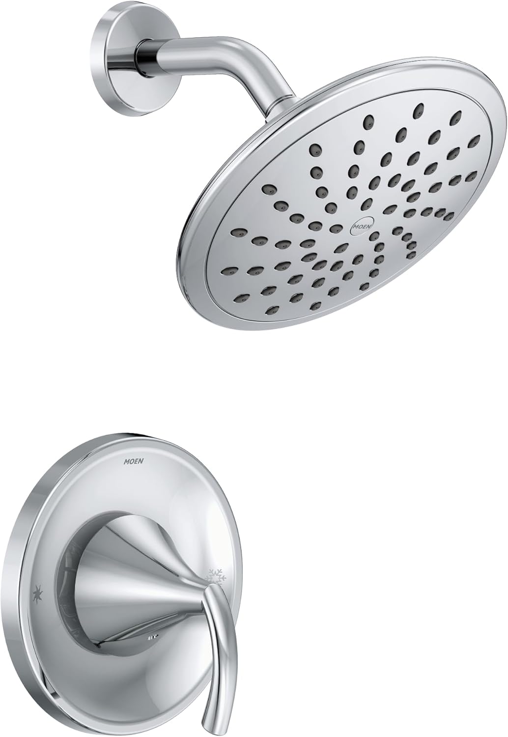 Moen T2842EP Glyde Shower Only System with Rainshower Showerhead without Valve, Chrome
