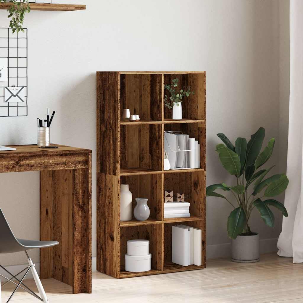 Generisch Bücherregal Altholz-Optik 66x30x130 cm Holzwerkstoff,Möbel,Regalsysteme,Bücherregale Bücherschränke-855778