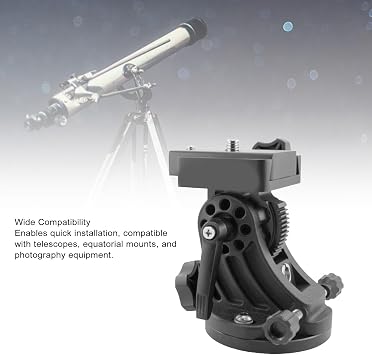 Telescope Mount, Skywatcher Telescope Base, 70° Adjustable Aluminum Alloy Equatorial Wedge Equipment Latitude Base, Astronomy Accessories