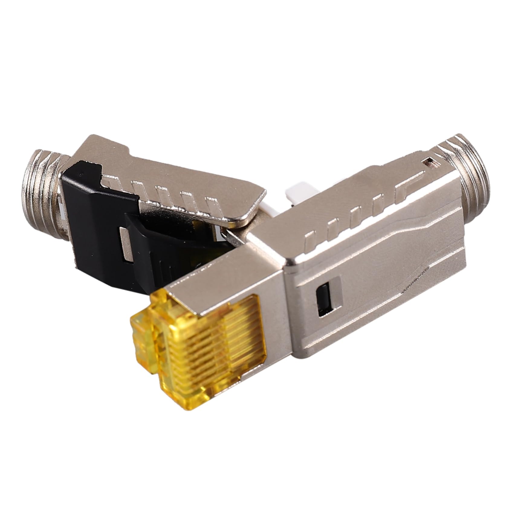 Housoutil 5St multi Kabel Cat8- W-lan Zu routers gilm laptip externer Cat8-Stecker Durchgang durch modulare Stecker Cat-8-Anschlüsse Phosphorbronze