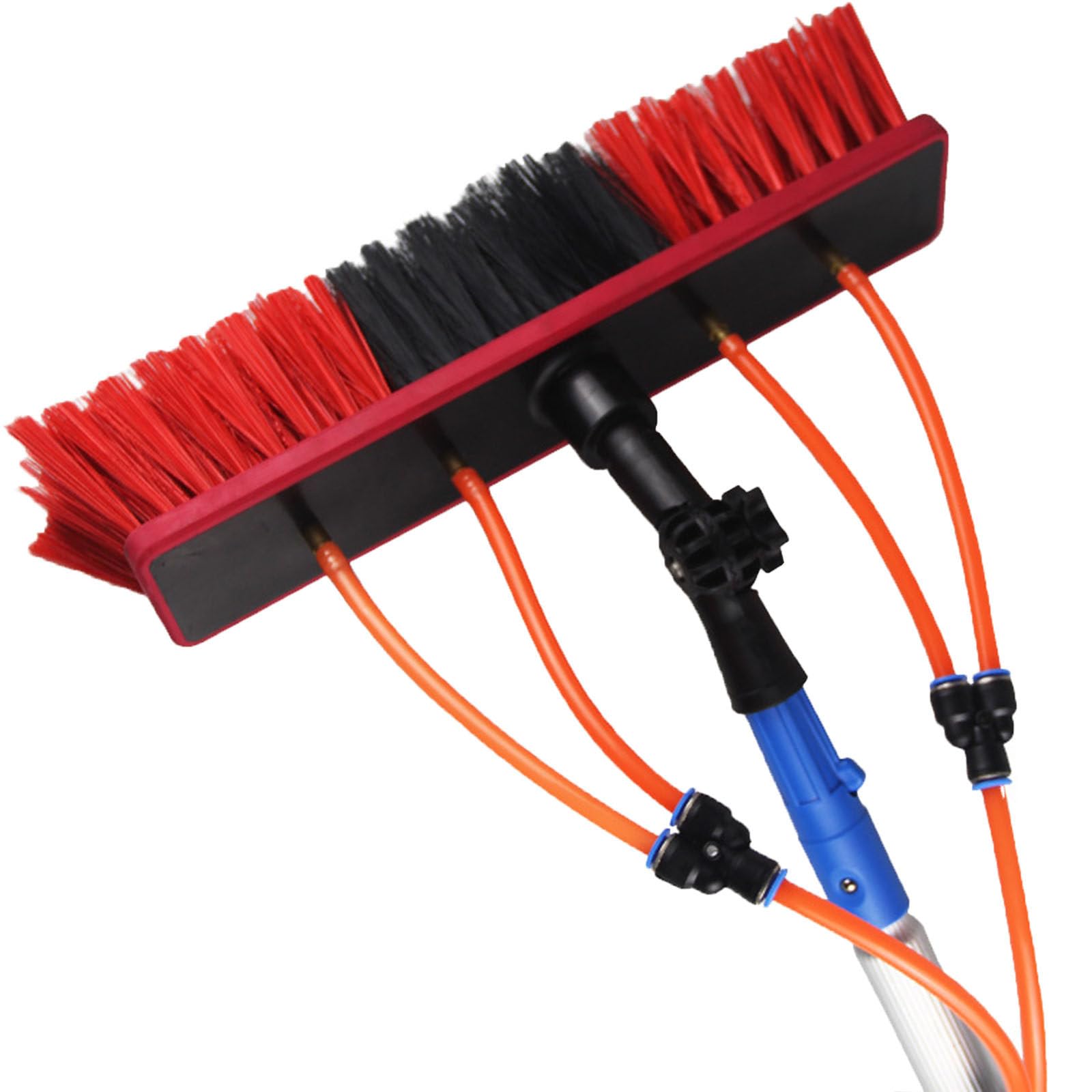 Spazzola Telescopica,Kit Pulizia Pannelli fotovoltaici | Telescopic Hydrocleaner Spazzola,12 m Set di spazzole per la pulizia dei vetri Pannello solare estensibile Attrezzatura