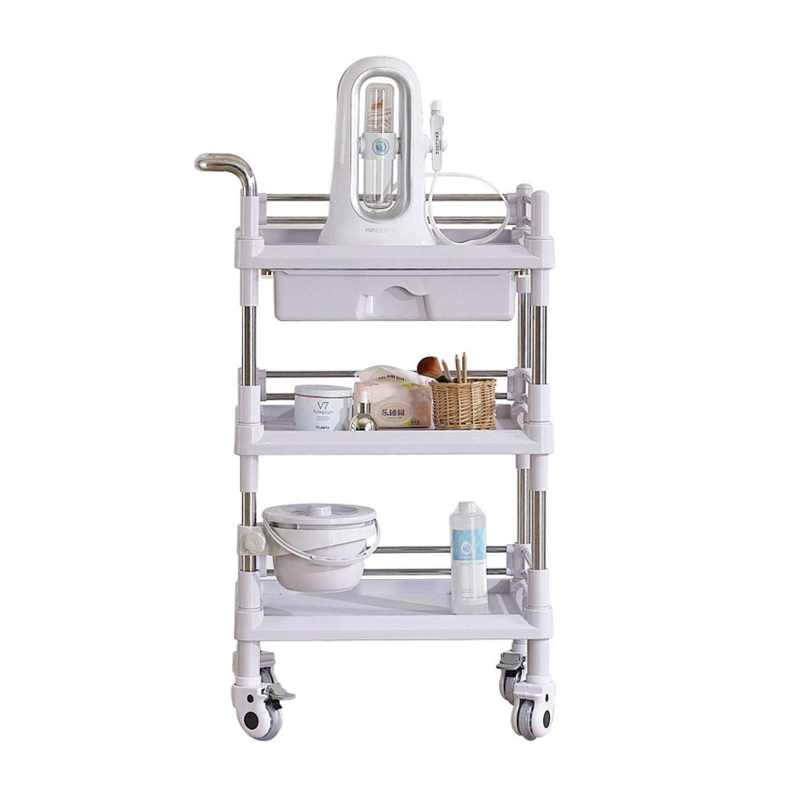 Buy ZXXL Utility Cart Rolling Beauty Salon Trolley, 3 Tier Heavy Duty