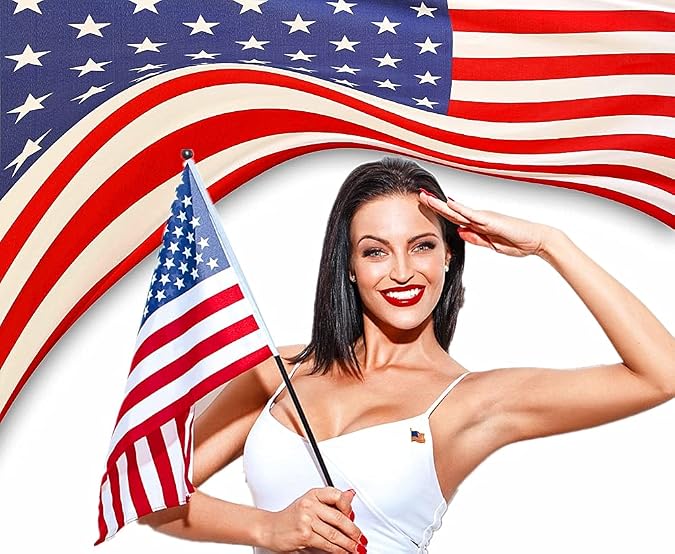 American USA Flag Lapel Pins usa Pins Badge Patriotic Enamel Blazer Lapel Pin for women men