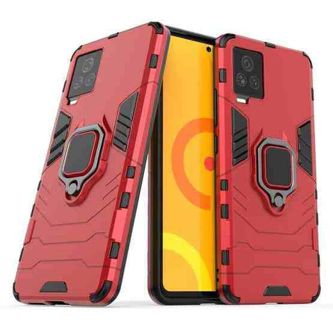 Casotec Armor Vivo iQOO 7 LegendDefender Case | Rotating Ring Holder & Kickstand in-Built | Military Grade Armor | 360 Degree Protection Back Cover for Vivo iQOO 7 Legend (Red) (B0979J3DCZ) Amazon Price History, Amazon Price Tracker