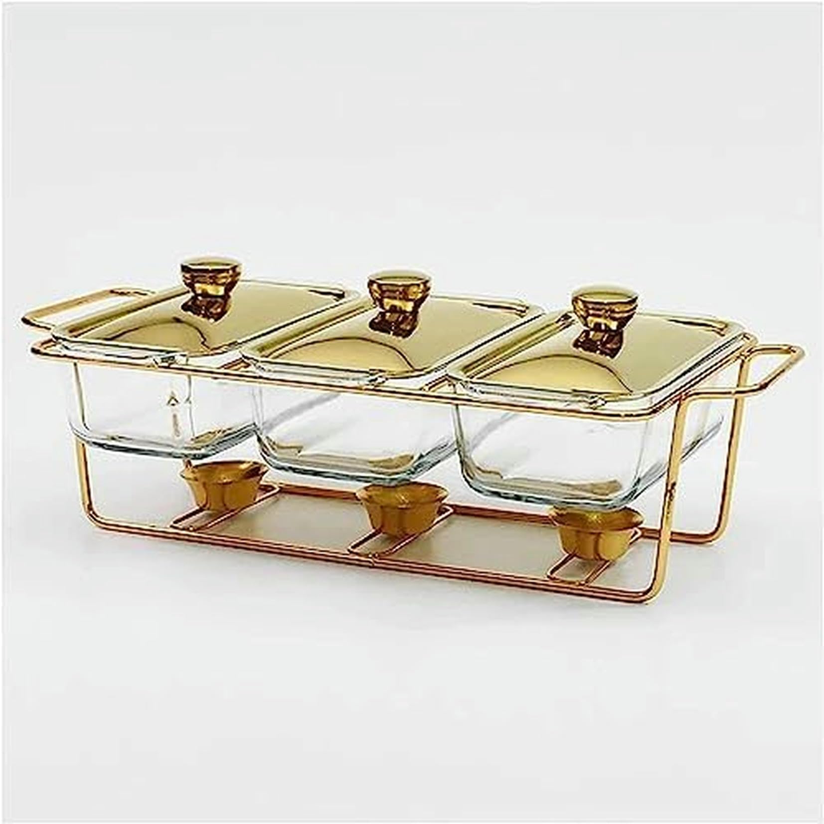 Ensemble de buffet rectangulaire pour maintenir au chaud vos banquets