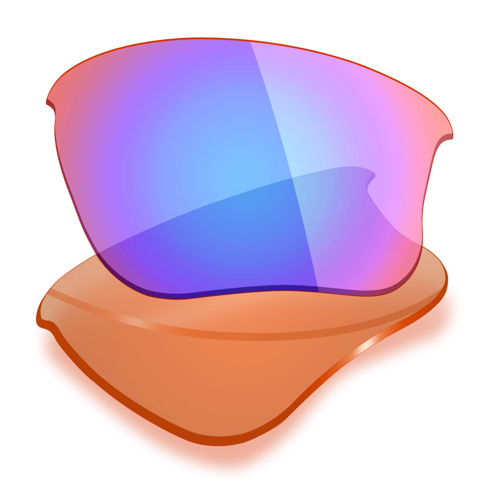 Mryok Men's Polarized - Cobalt Rose Polarized Replacet Lenses For Oakley Flak Jacket Xlj - Cobalt Rose