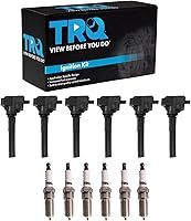 Vista 76 de Kit de Bobina de Encendido y Bujía de TRQ 8 Piezas Bujías de Iridio Compatibles con Toyota Tacoma 2005-2014 4Runner 2010 Tacoma 2015-2021