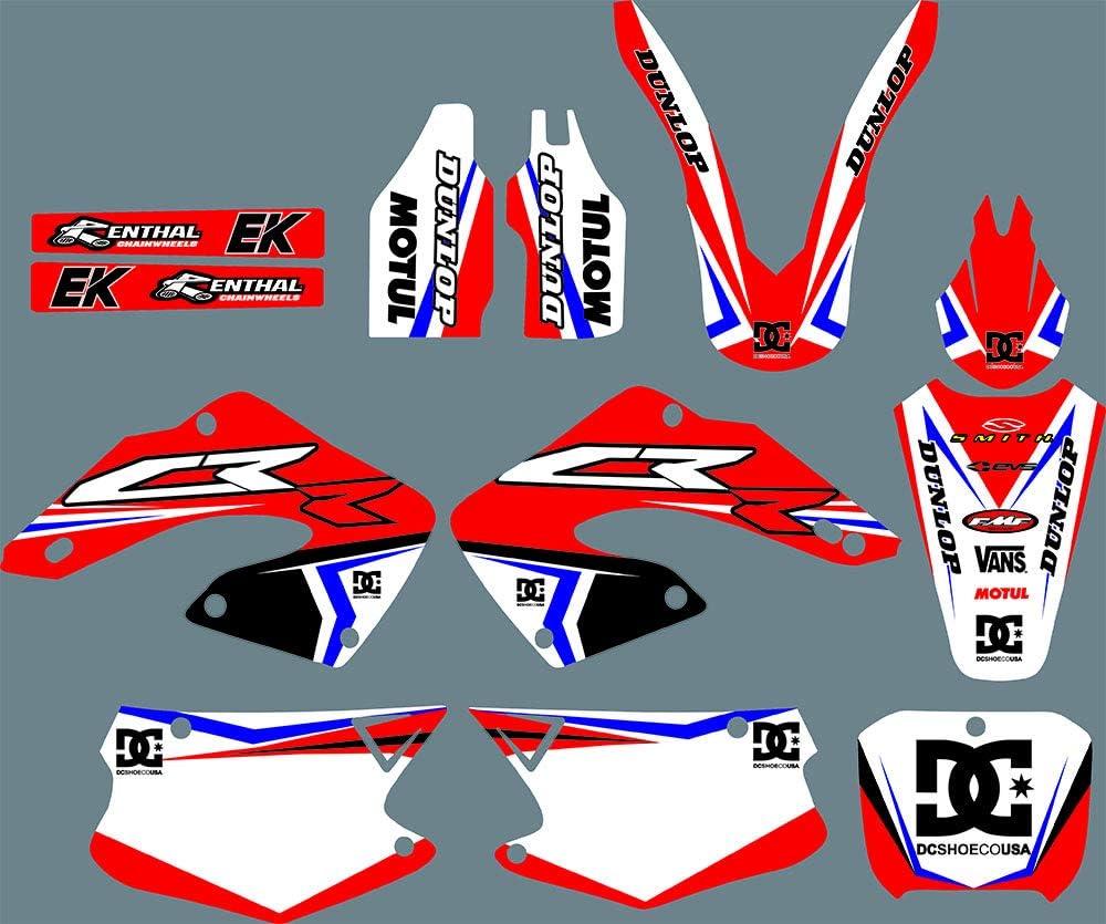 3M Motorcycle Team Graphic Backgrounds Decal Sticker Kits Compatible with HONDA CR125 CR250 2000 2001