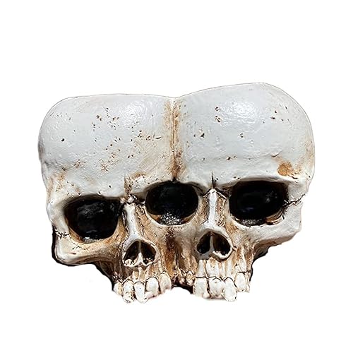 Skull Planter Pots For Indoor Plants, Skull Plant Pot Head Yard Art Outdoor And Garden Decor Outside Spring Skull Flower Pot For Home Decorations Birthday Gag Gifts Halloween (Double Skull) #TOP1
