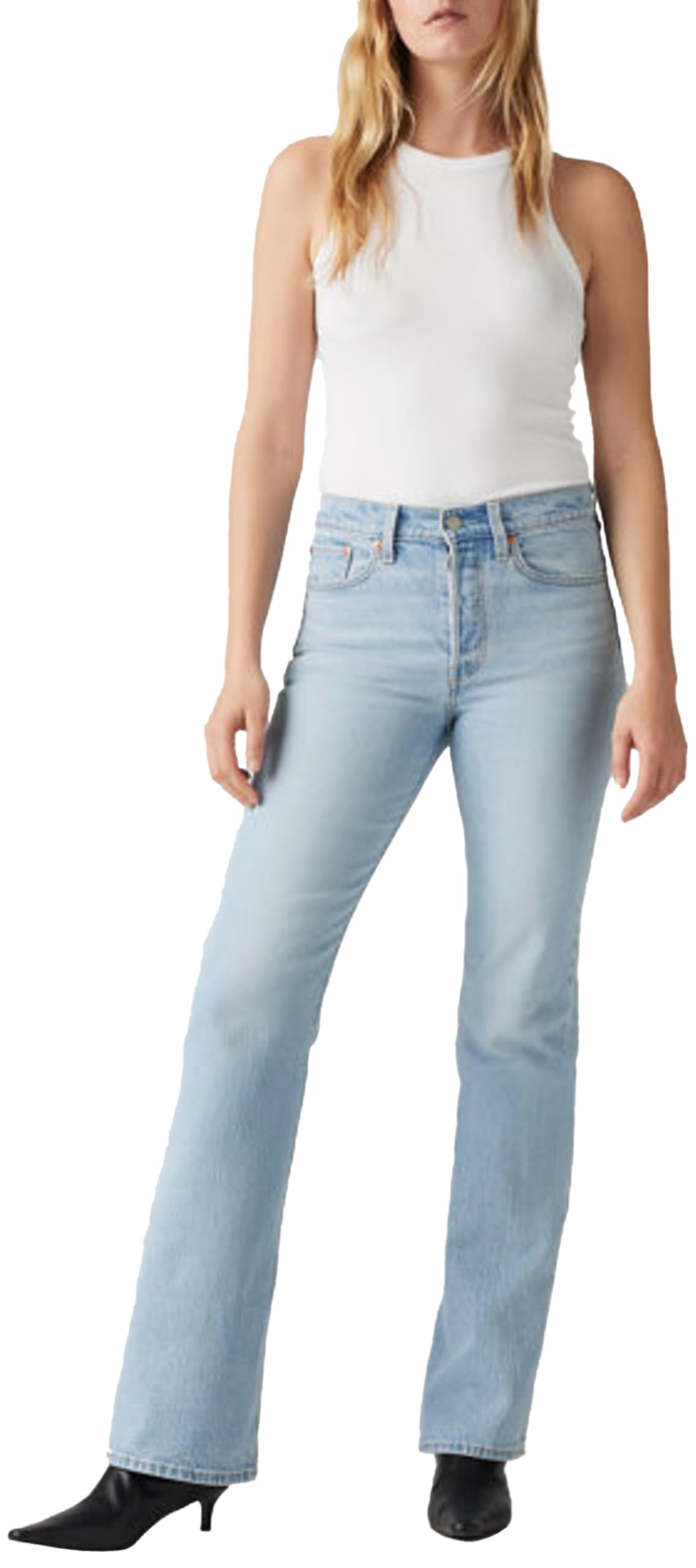 Levi's Women's Wedgie Boot Pants, Blasted Stone Clean, 32W / 32L