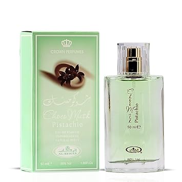 Al-Rehab Choco Musk Marshmallow & Pistachio Eau de Parfum Sprays 50ml (1.65 oz) | Gourmand Perfume with Chocolate & Vanilla | Long-Lasting Sweet Fragrances (Bundle)