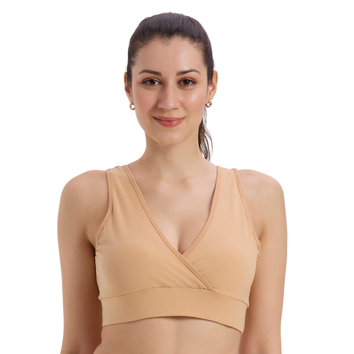 evamomies Medium Coverage Non Padded & Wireless Maternity Bra-picture-10