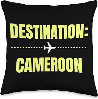 World Travel Vacation Holiday Cameroon Throw Pillow