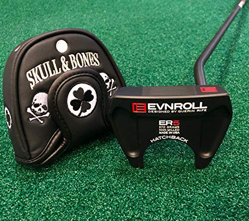 Skull Bones Mallet Putter Covers - Replacement Putter Headcover - Compatible With Odyssey 2-Ball - Scotty Cameron, Taylormade And Ping Putters (Skull&Bones) #TOP4
