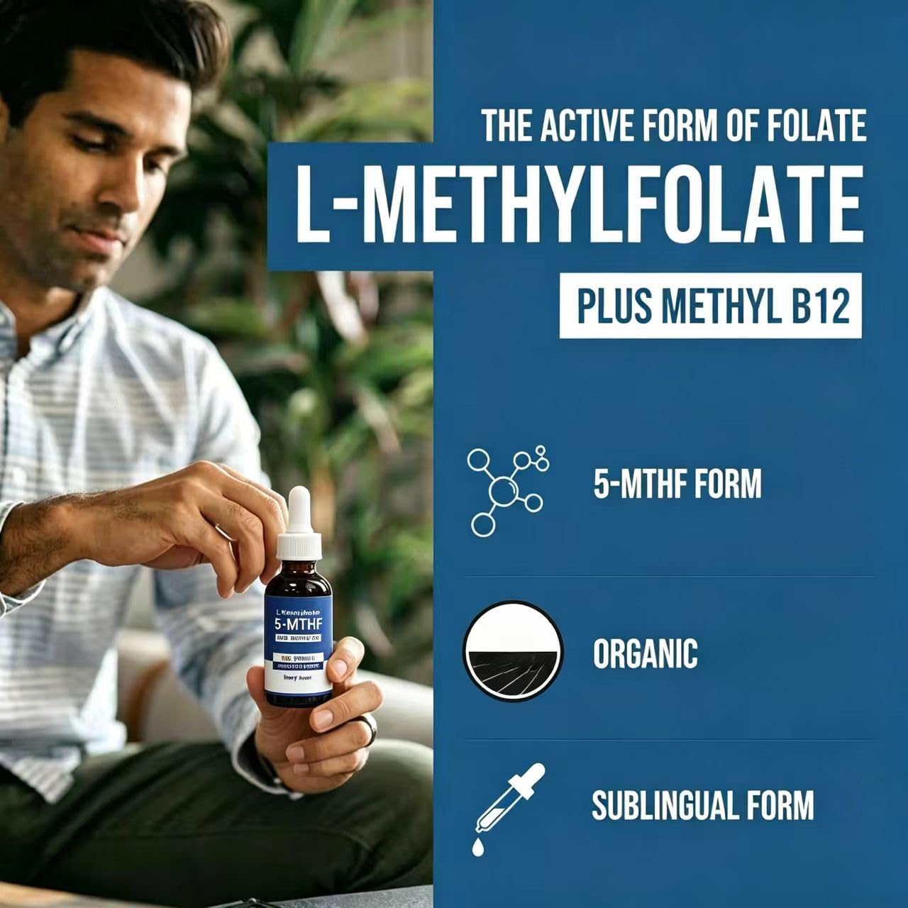 Metilfolato e B12, allevia l'umore e lo stress, promuove la cognizione e la concentrazione, supporta la vitalità e le prestazioni