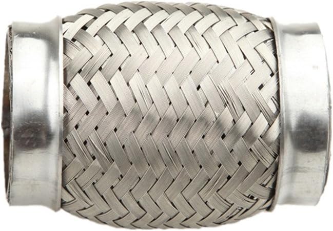 3" ID Exhaust Flex Pipe 8" Length Stainless Steel Coupling Interlock