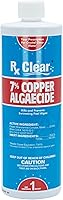 Vista 7 de Rx Clear 7% de algicida de cobre Mata y previene las algas para piscinas en el suelo y sobre el suelo Fórmula segura para nadadores Botellas