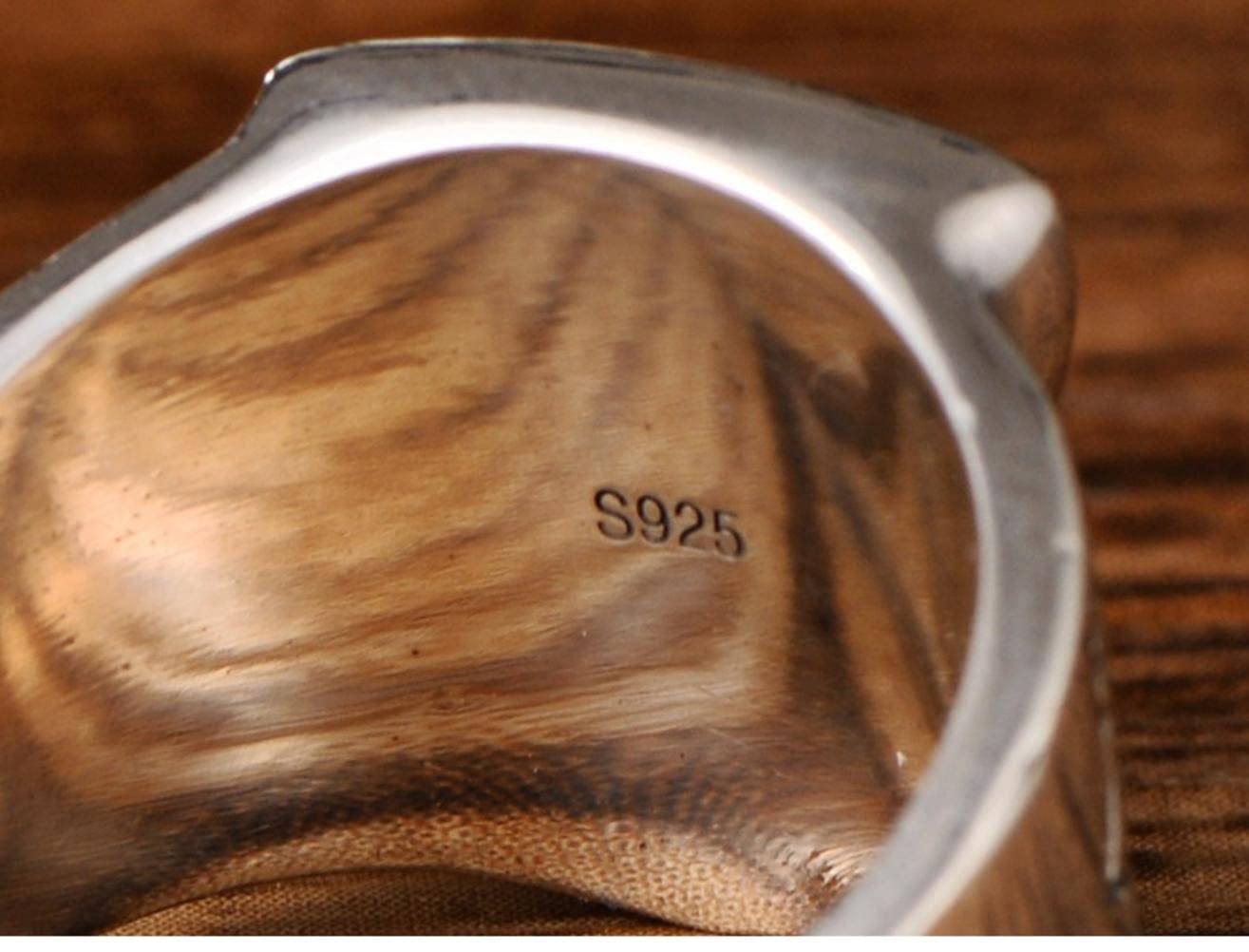 Net 925 Sterling Silver Fashion Male Eagle Ring Regalos para Lover Silver, Number 22, OZZKI, Plata, 15th