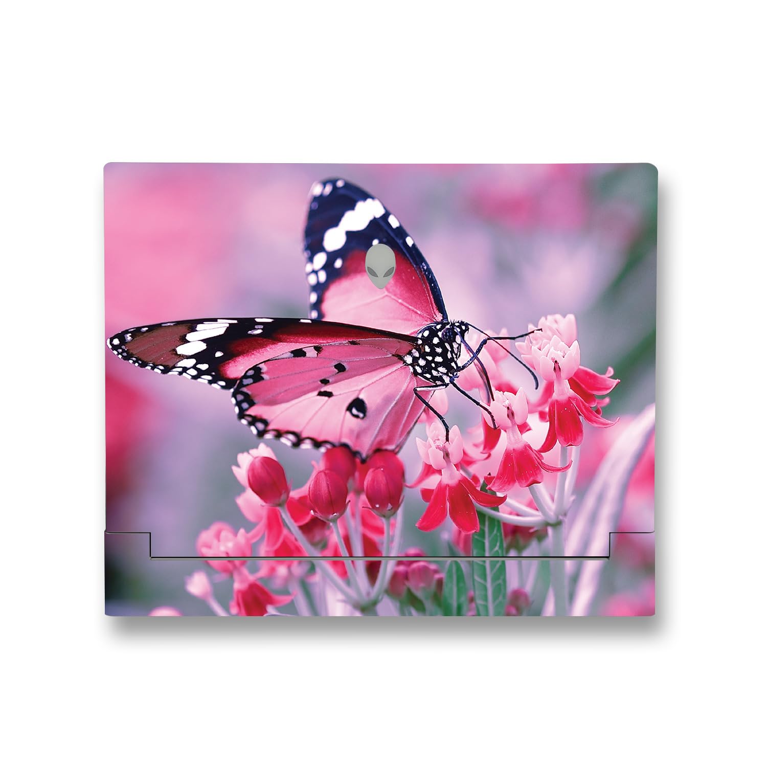 MightySkins Skin Compatible with Alienware X14 R2 (2023) Full Wrap Kit - Pink Monarch | Protective, Durable, and Unique Vinyl Decal wrap Cover | Easy to Apply &amp; Change Styles | Made in The USA