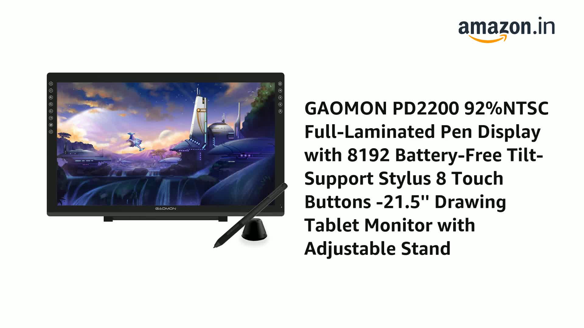 Amazon.in: Buy GAOMON PD2200 Drawing Tablet with Screen, Full