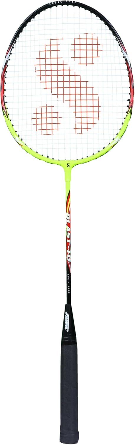 Silver's Aluminium Blast Badminton Racket with Full Cover(Green/Black)