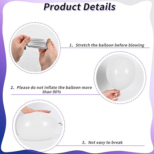 Miniatura 3 de Kit de arco de guirnalda de globos morados y plateados, 101 piezas de guirnalda de globos de confeti púrpura perla, morado, plateado, azul marino,