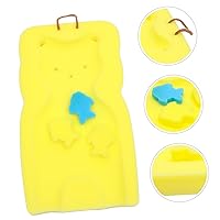 Vista 2 de ibasenice Alfombrilla de baño para fregadero, esponja de baño, cojín de esponja para bebés, tapete de baño para bebés, esponja de baño amarillo