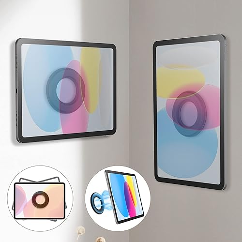 Miniatura 7 de Nillkin Soporte magnético de pared para tablet y soporte para dormitorio, asiento trasero de automóvil, reposacabezas para iPad para automóvil,