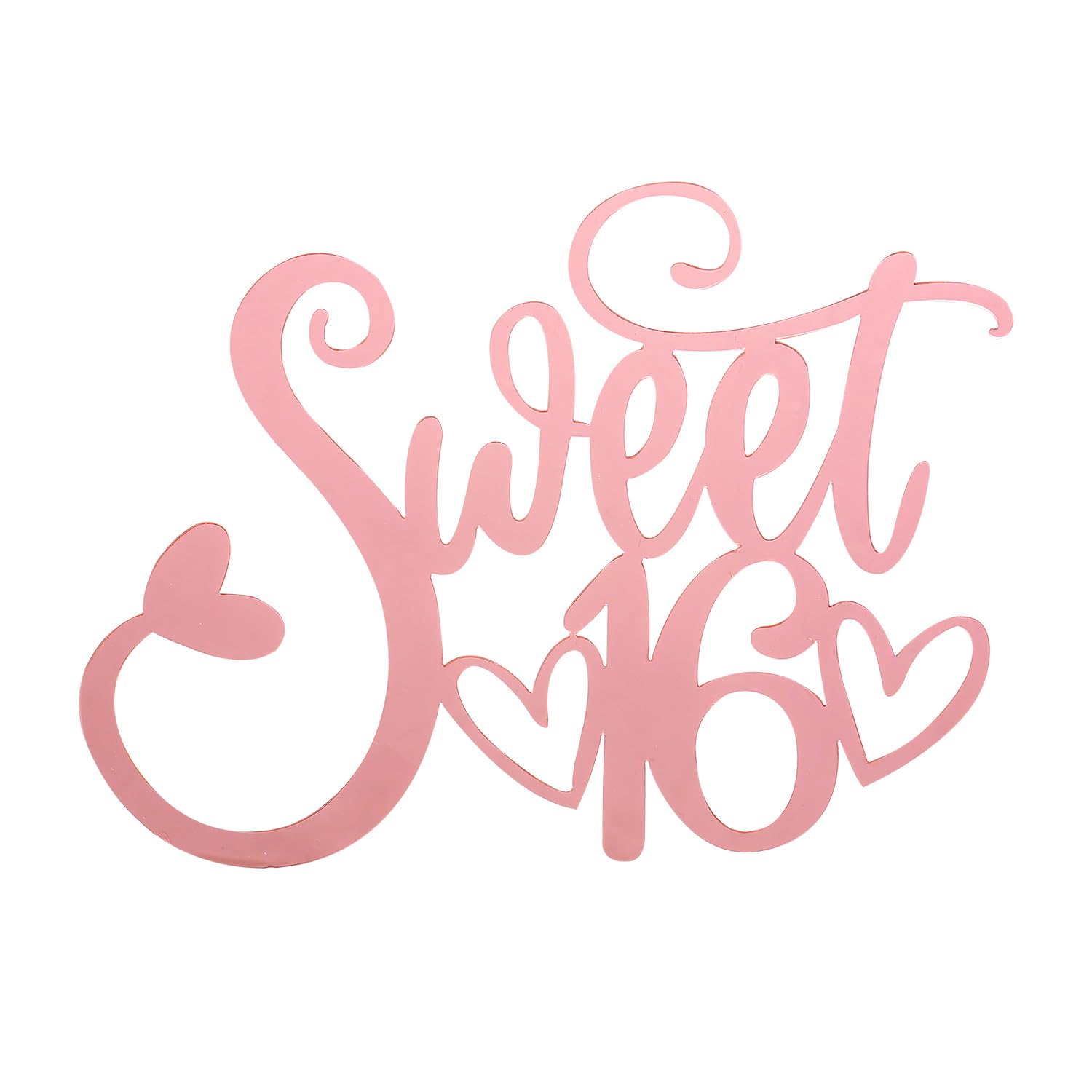 Sweet 16th Birthday Decorations Party, Set for Girls cake topper, Rose Gold Hello 16 Birthday Guest Book, Sweet 16 cake topper, Happy 16th Birthday