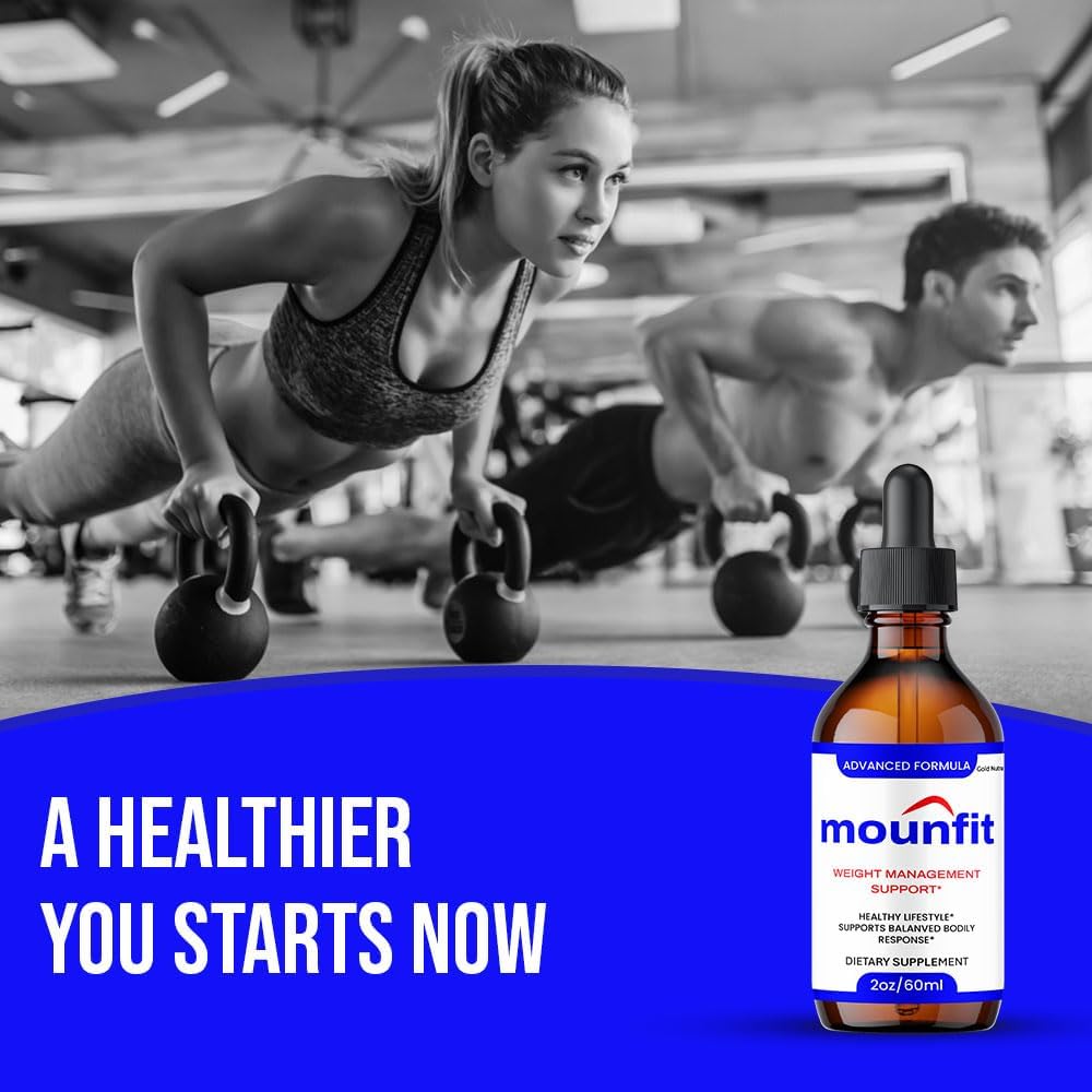 (3 Pack) Mounfit Drops, All Natural Formula, Mounfit Liquid Supplement Maximum Strength, Official Vitamin Extract for Men and Women
