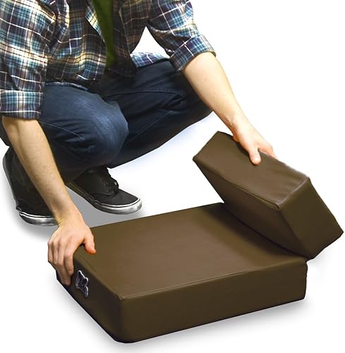 Miniatura 3 de Escaleras plegables de cuero para mascotas Smooth Steps (marrón)