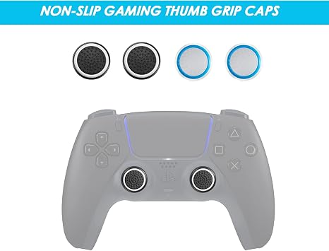 PS5 Controller Replacement Thumb Stick, 3D Joystick Module Parts Analog Cap Compatible with Sony PS5 Controller 4PC