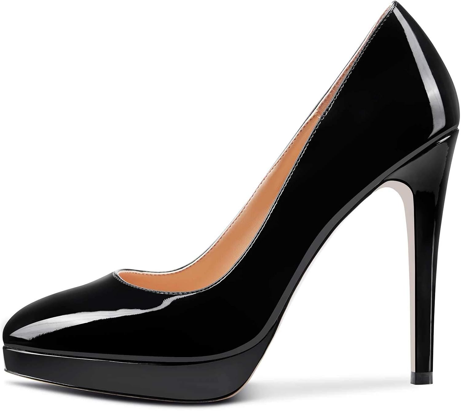 Castamere Womens High Heels Platform Pumps Slip-on Stilettos 12CM Heel Office Dress Shoes - Image 3