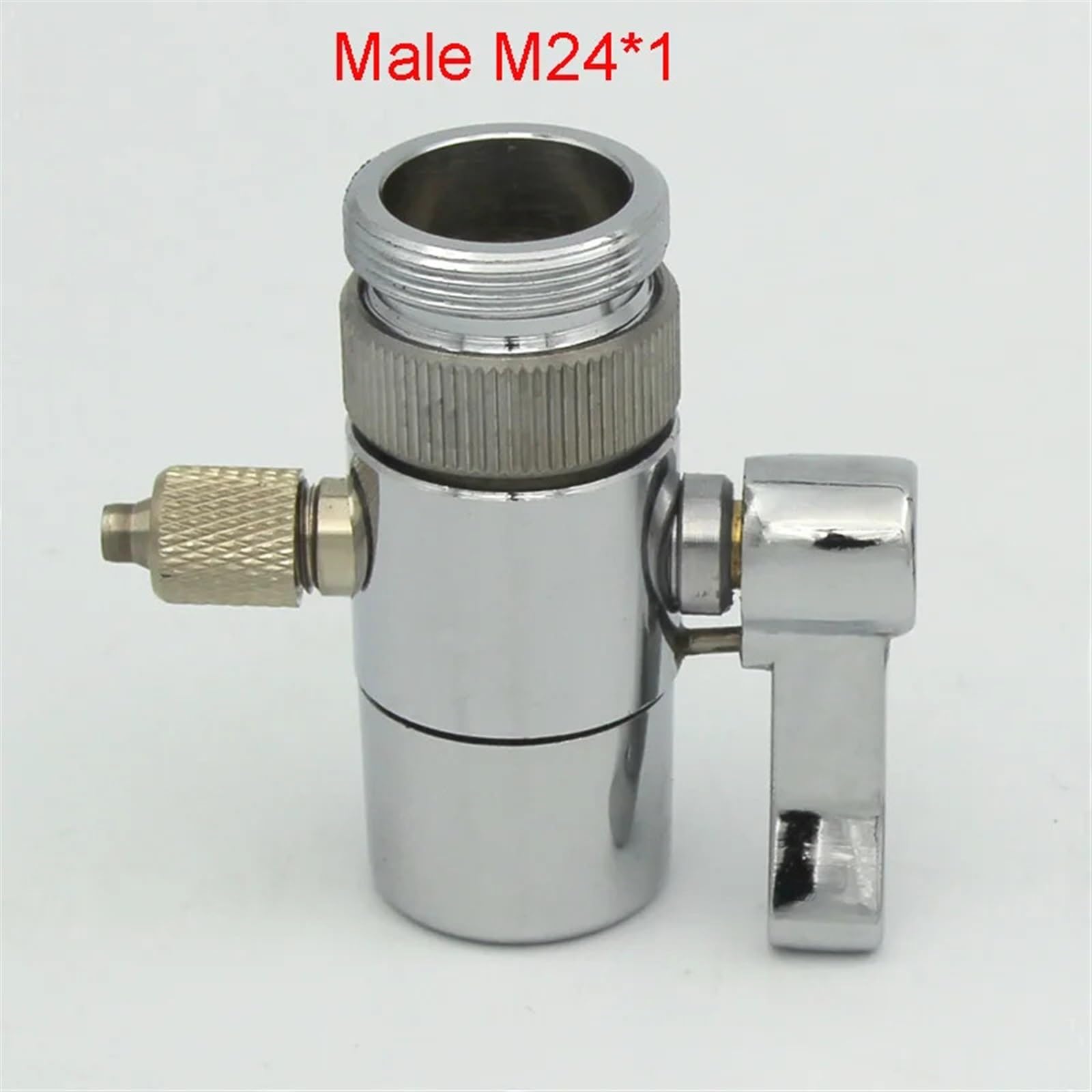Metalowy adapter rozdzielacza napowietrzacza do kranu do irygatora jamy ustnej, przełącznik zaworu do oczyszczacza wody (kolor: męski M24)