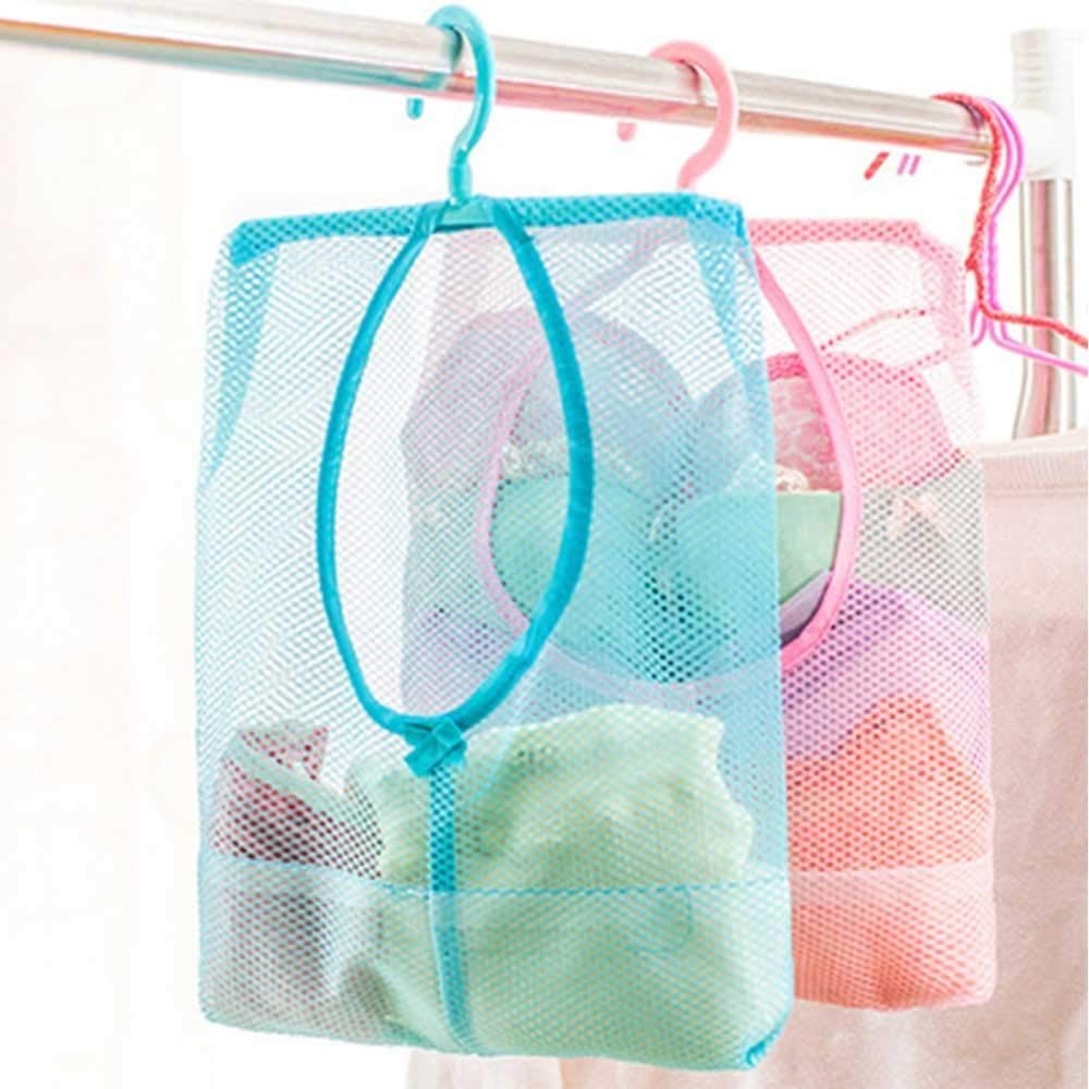 ZURATO Multipurpose Clothespin Bag With Hanger,Hanging Storage Mesh Bag For Home Over The Door-Laundry Net Pouch Bathroom Organizer(2),Blue (B0CW66CR7J) Amazon Price History, Amazon Price Tracker