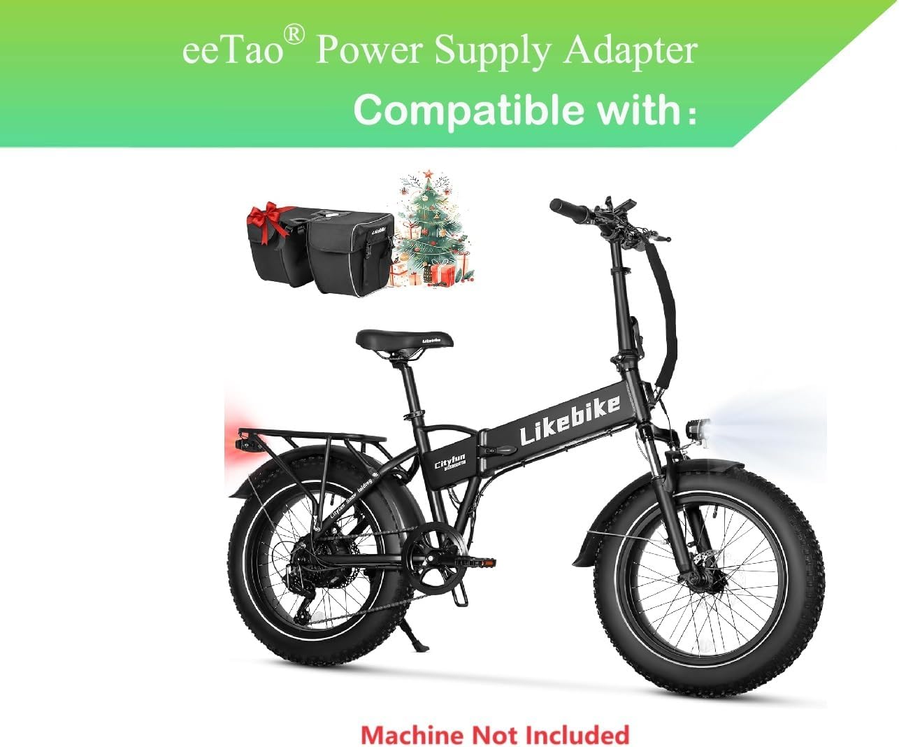 54.6V AC/DC Adapter Compatible with Likebike Cityfun Folding Electric Bike 48V 10.4Ah Removable Battery DC54.6V 54.6VDC Power Supply Cord Cable Charger