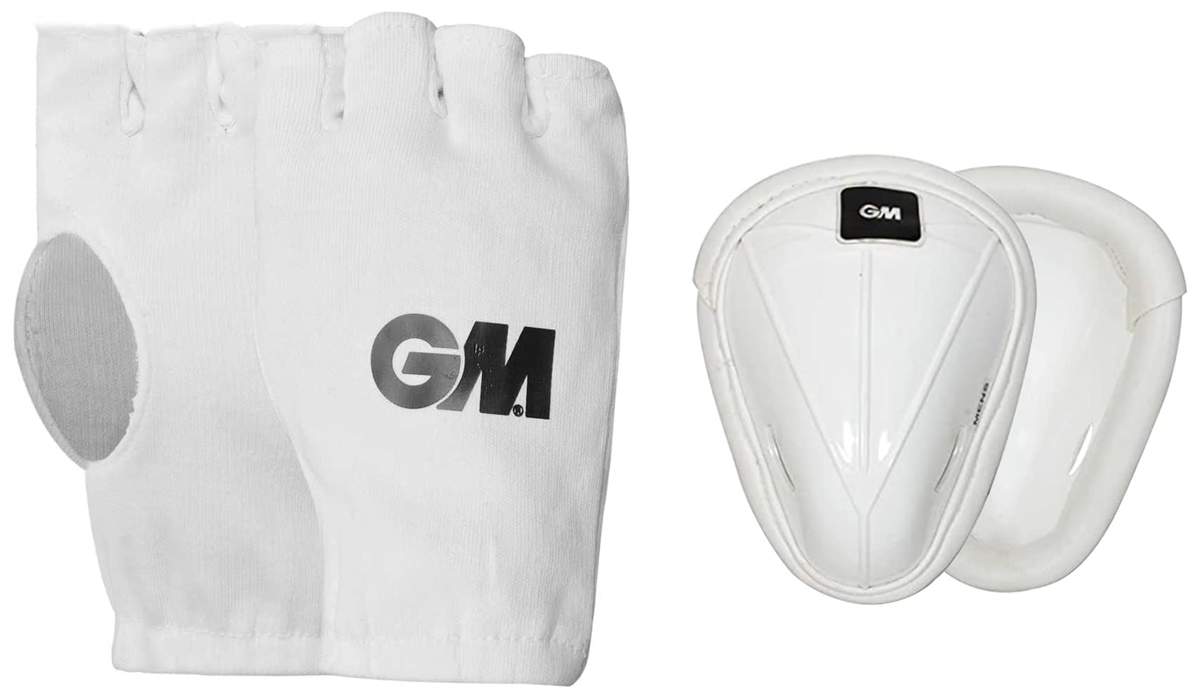 GM 1600453 Fingerless Cricket CottonInner Gloves Mens, White-image-33