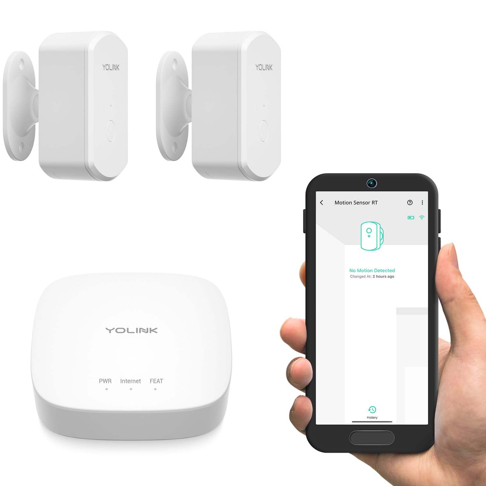 YoLink Indoor Motion Sensor RT, 2-Pack, Radar Technology, Long Range, 2-Year Battery Life, Adjustable Sensitivity, Real-Time Alerts, Alarm Suppression, Alert Hold, No-Motion Detection, Hub Included-image-30