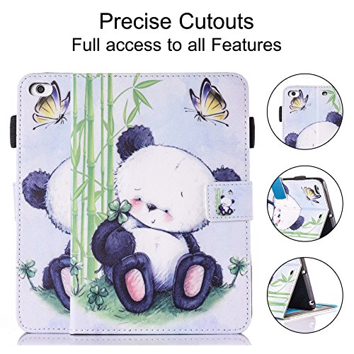 Ipad 9.7 Inch 2018/2017 Case, Ipad Air Case, Ipad Air2 Case, Dteck Pu Leather Folio Smart Cover With Auto Wake/Sleep Feature Stand Case For Ipad 9.7 Inch 2017 2018/Ipad Air 2/Ipad Air,Lovely Panda #TOP2