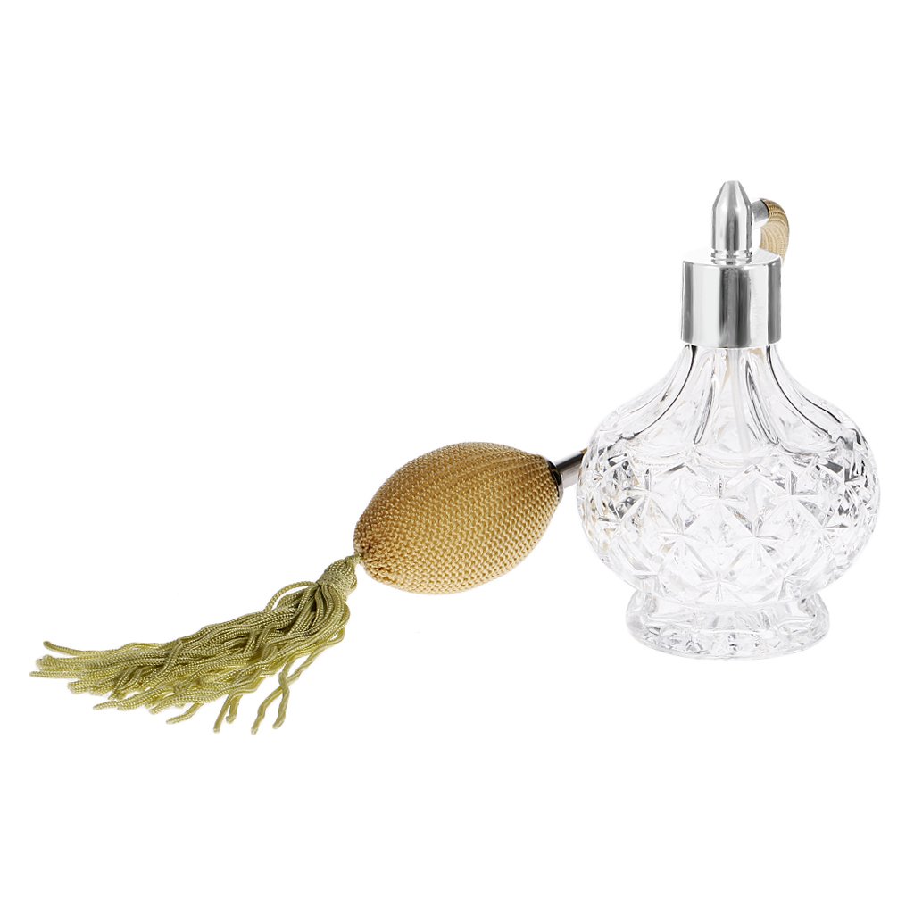 thumbnail: Vintage Parfumfles – 100 Ml Lege Glazen Sproeier – Klassiek Design – Navulbaar – Decoratief Voor Badkamer Of Dressoir