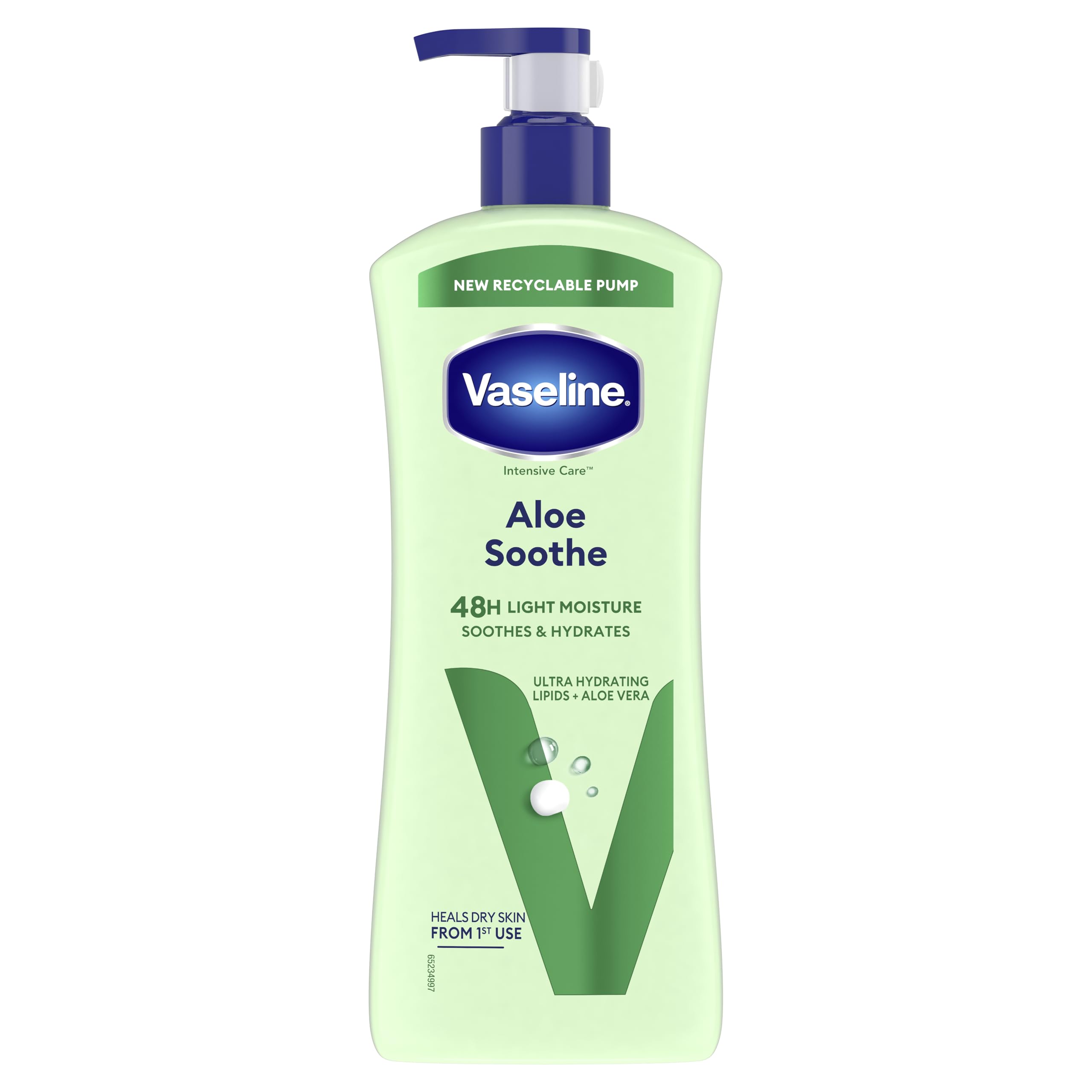 Vaseline Intensive Care Aloe Soothe Body Lotion, 600ml for Dry Skin Care