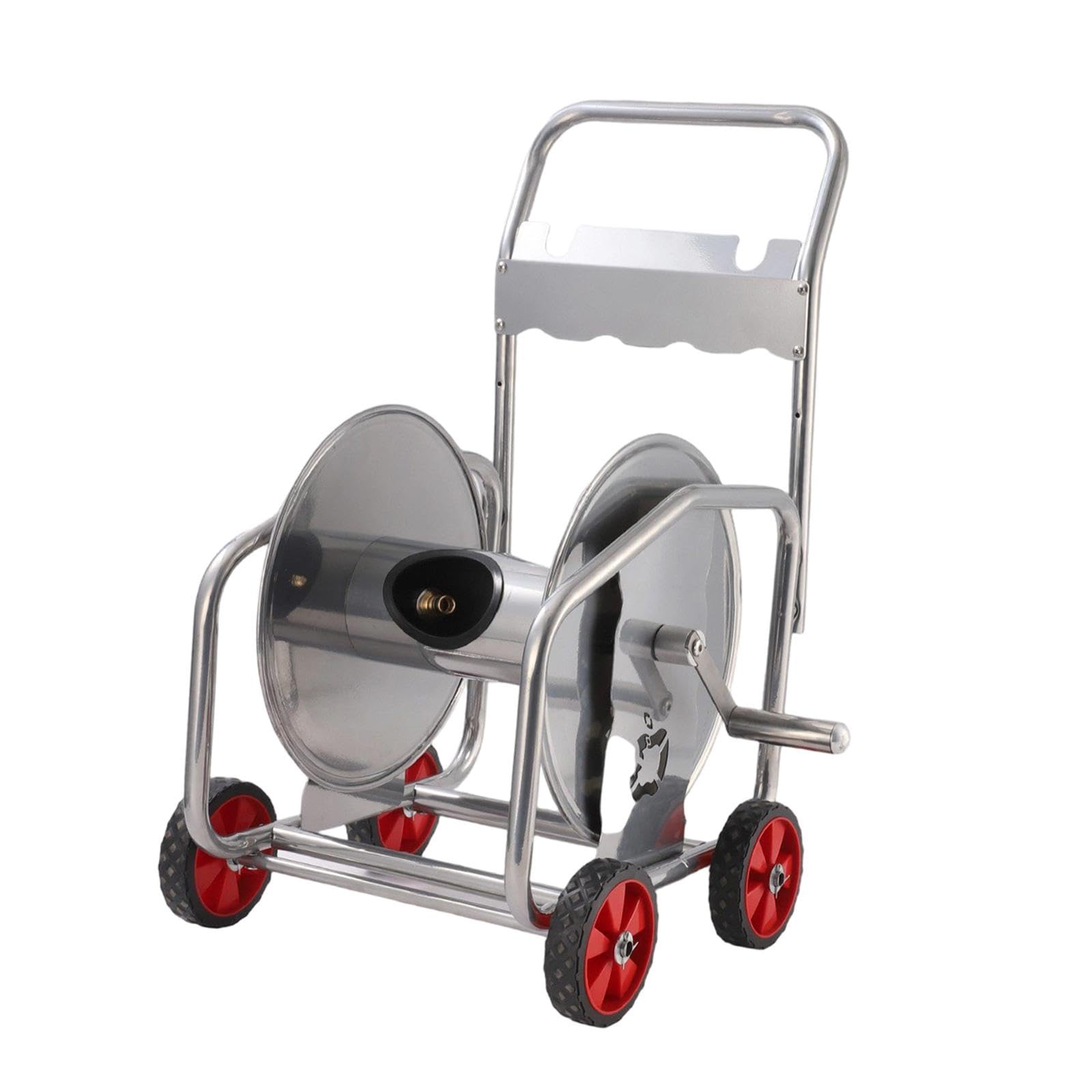 Avvolgitubo da Giardino su Carrello, Avvolgitubo da Giardino Industriale con Ruote, Supporto per Piantagione All'aperto, Mobile