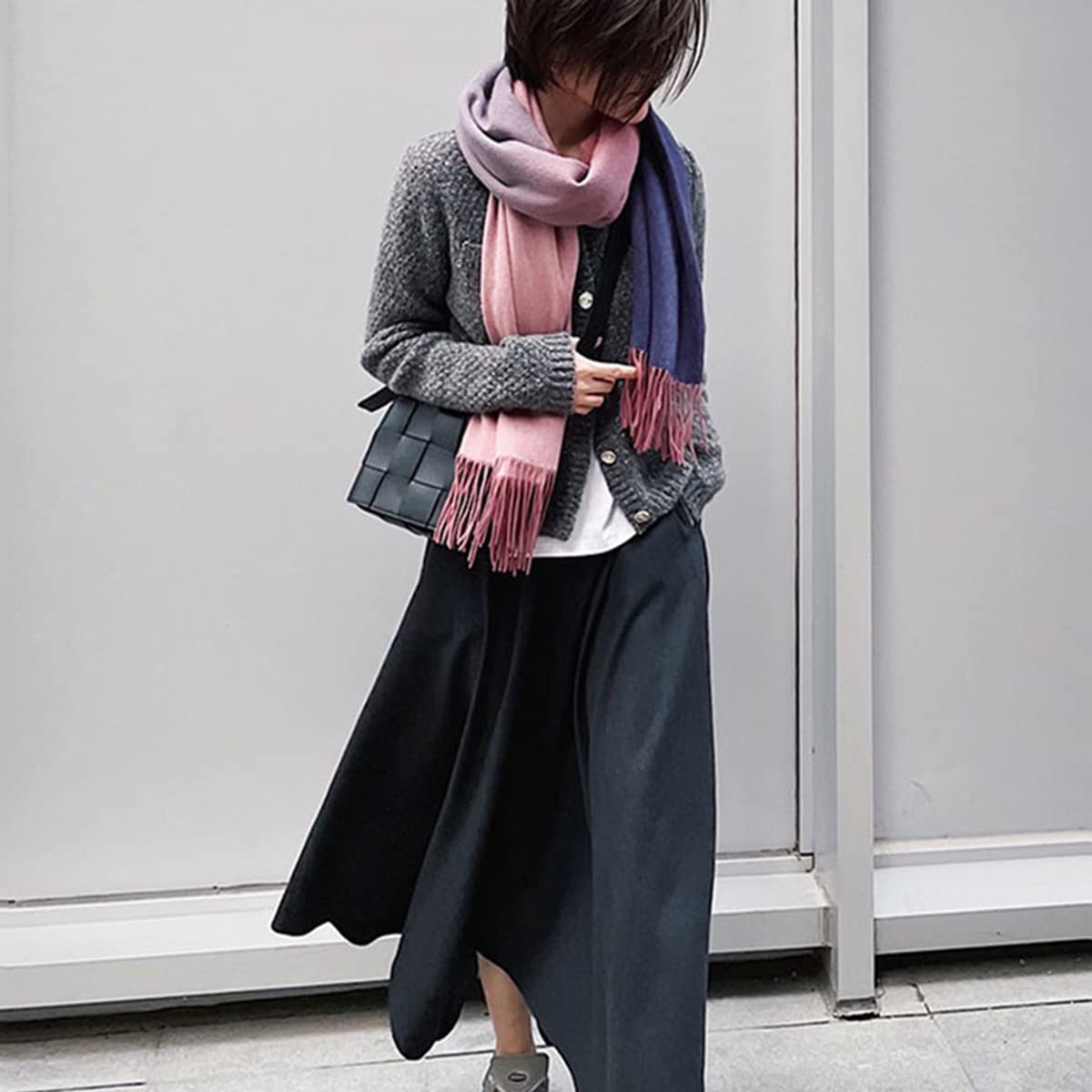 Amazon.co.jp: レディース グラデーションカラー カシミヤ100 