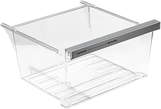 W11162443 W11046494 W11162446 Refrigerator Fridge Crisper Drawer Pan Fridge Meat Pan Bin Upper Humidity Control Drawer Compatible with Whirlpool Maytag Refrigerator Replacement Parts