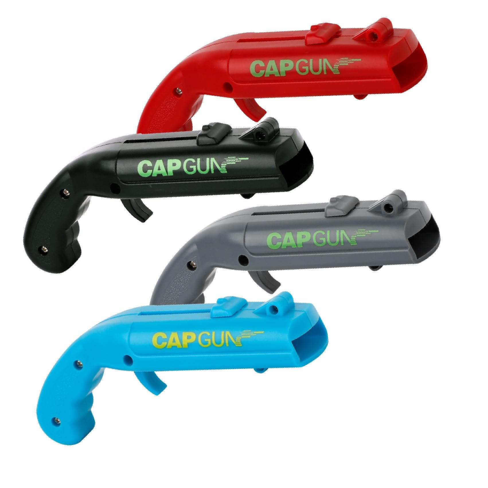 Cap Shooting Bottle Opener Gun - Launches Caps for World Cup Parties, BBQs & Adult Gatherings, Fun Gadget for Men, Unique Gag Gift for Sports Events (4PC Four Colors) — image 1