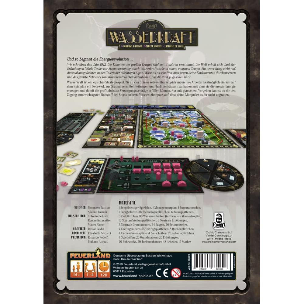 Feuerland Spiele FEU63569 Wasserkraft, Mehrfarbig