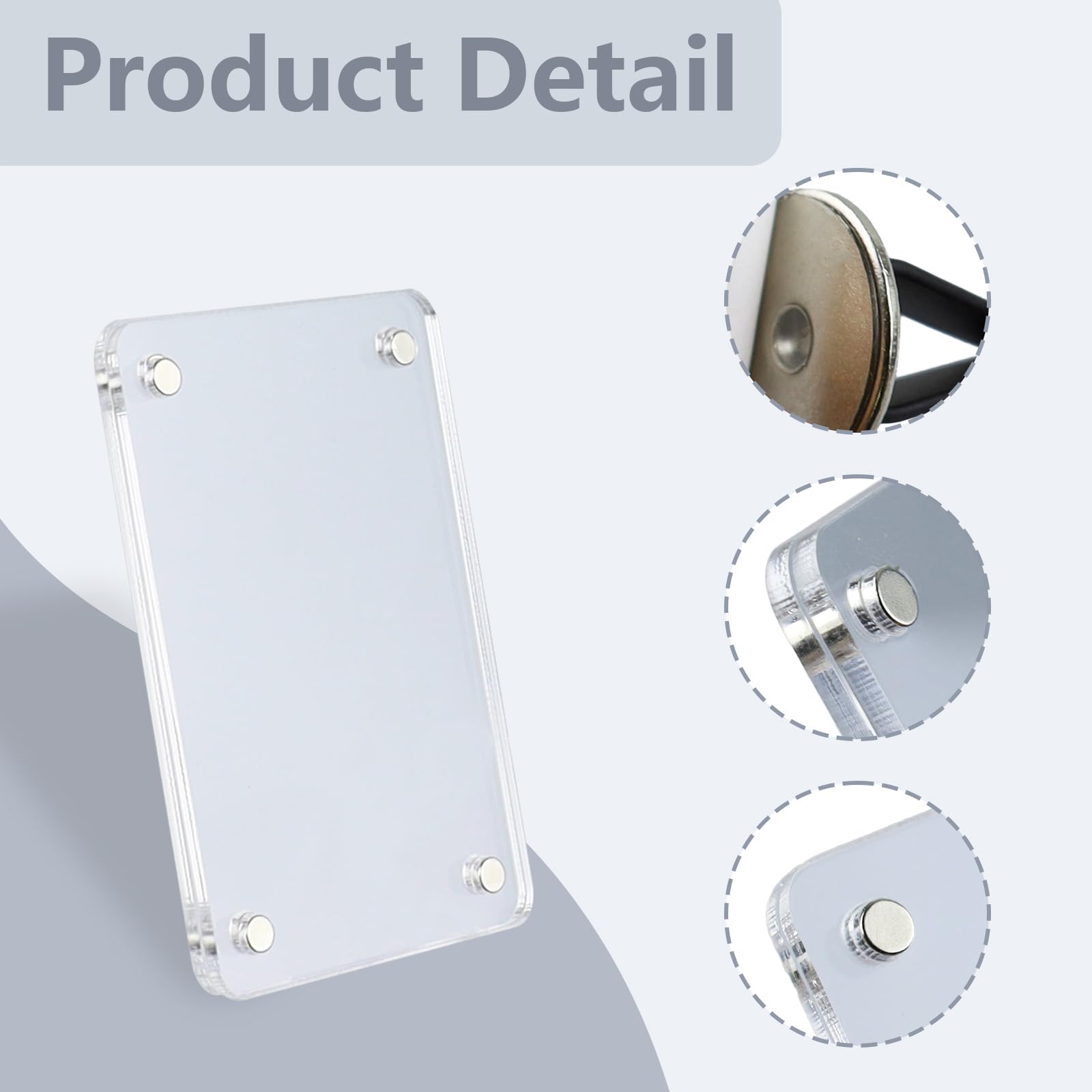 NineSSJLY 2er Set Auto Bilderrahmen - Magnetisch Für Lüftungsgitter